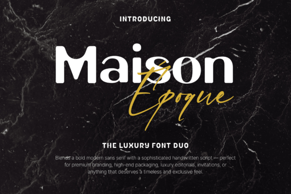 Maison Époque Duo Font for Crafters